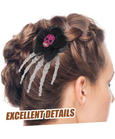 minkissy Halloween Decor Halloween Hair Clips for Women Halloween Hair Accessories for Women Halloween Accessories for Women Goth Hair Clips Halloween Barrettes Women's Skeleton Cloth Props - Buy Online on GoSupps.com