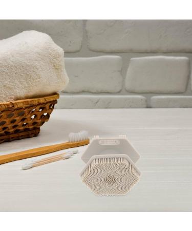 FOMIYES Silicone Face Scrubber Gentle Face Exfoliator Double Sided Facial Brush for Body Cleansing Toddler Hair Brush Newborn Shower Bathing Tool Grey - Buy Online on GoSupps.com
