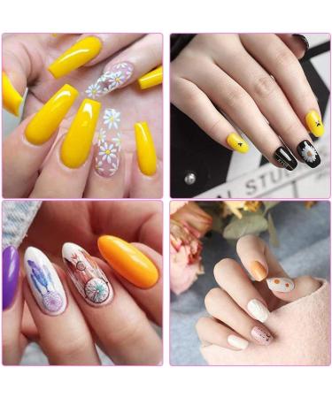 Feather Nail Art Stamping Kit - 4 Templates, Stamper, Scraper, Dreamcatcher Plates for DIY Manicure - Style 1 - Buy Online on GoSupps.com