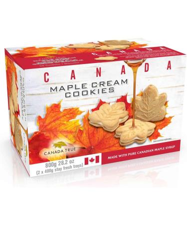 Canada Cookie Bundle - Canada True Canadian Maple Cookies 2 X 800g (1.6kg) For Every Occasion Boxed Treatz - Buy Online on GoSupps.com