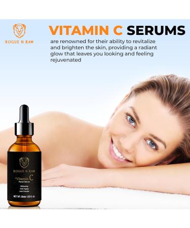 20% Vitamin C Face Serum - Anti-Aging Hyaluronic Acid Retinol & Collagen for Dark Spots & Wrinkles - 30ml - Buy Online on GoSupps.com