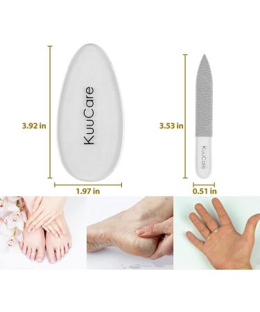 Nano Glass Foot File & Nail File | Foot Scrubber Callus Remover for Feet | Pedicure Tool for Dead Skin Removal | Foot Rasp for Cracked, Hard, Wet and Dry Feet - Buy Online on GoSupps.com
