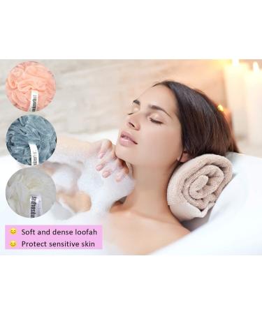 Buy Amazerbst Loofah Sponge Set - Pack of 6 (Pink White Blue Black) for Women & Men | Durable & Eco-Friendly Exfoliation - Buy Online on GoSupps.com