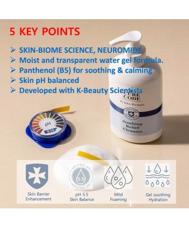 Soothing Relief Cleanser 250ml - Gentle Foaming for All Skin Types | Ceramide & St. John Formula - Soothe Sensitive Dry Skin - Buy Online on GoSupps.com