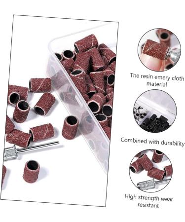minkissy 1 Box Boxed Manicure Circle Gel Polish Remover Manicure Sanding Bands Fine Sanding Bands Sanding Ring Bands Medium Sanding Bands White Nail Grinding Head Resin Abrasive Cloth 1.27x0.8cm - Buy Online on GoSupps.com