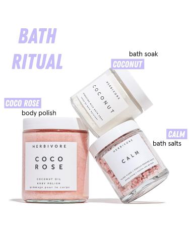 Herbivore Botanicals Coco Rose Exfoliating Body Scrub - Natural Vegan Scrub with Coconut Oil and Shea Butter (8 oz) - Buy Online on GoSupps.com