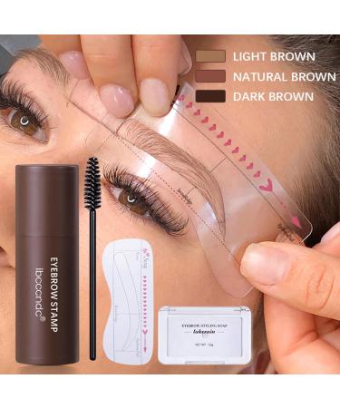  Cankypu Cankypu Eyebrow Stamp Set Eyebrow Powder Stempkeup with Eyebrow Stencils Eyebrow Shaping Styling Soap Hairline ThickenerWaterproof and Long Lasting - Buy Online on GoSupps.com