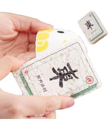 Dish Wash Sponge - Mahjong Kitchen Cleaning Sponge | Long-Lasting Wood Pulp Fiber Dishwasher Sponge for Kitchen Restaurants Canteens Dish Bowl Cleaning Klufo - Buy Online on GoSupps.com