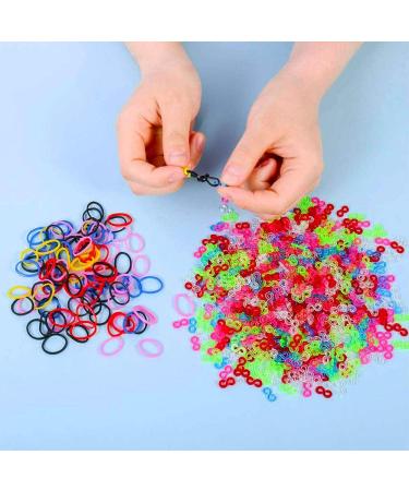 1600Pcs S Clips for Rubber Bands - Premium Rubber Connectors for Handcraft DIY - Colorful Bracelet Hooks Clasps - Buy Online on GoSupps.com