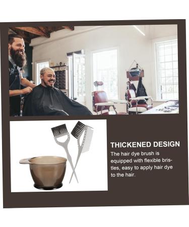 minkissy 1 Set Hair Coloring Brush Hair Dye Brush Hair Dyeing Bowl Hair Coloring Kit Mixing Bowls Hair Color Brush Hair Dye Bowl and Brush Kit Single Sided Tool Kit Suite Plastic - Buy Online on GoSupps.com