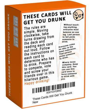Get Drunk with These Fun Party Cards - Adult Drinking Game - Buy Online on GoSupps.com