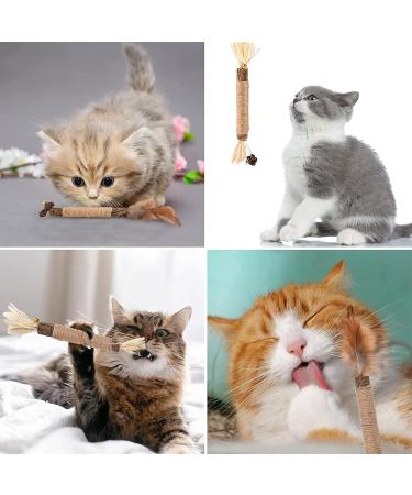 Altcompluser Catnip Sticks for Cats - Dental Care Chewing Toys (3 Pieces) for Tartar & Bad Breath - Healthy Oral Hygiene - Buy Online on GoSupps.com