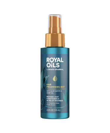 Head & Shoulders Royal Oils Hair Freshening Mist Spray with Aloe Water and Hemp Oil  Curly Hair Product  4.2 Fl Oz