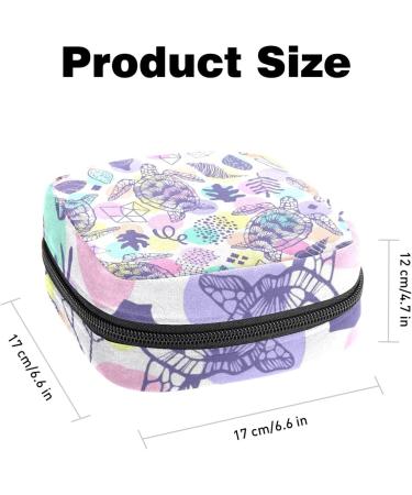 Sea Turtle Sanitary Napkin Storage Bag - Large Capacity Menstrual Cup Pouch | Travel Makeup Organizer - Color 5 - Buy Online on GoSupps.com