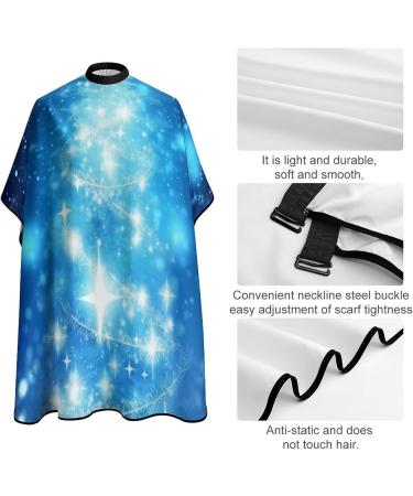 Buy Blue Winter Snowflake Barber Cape | Waterproof Anti-Static Hair Cutting Salon Apron | 56.7 66.9 Inch | Perfect for Hairdressers | International Shipping Available - Buy Online on GoSupps.com