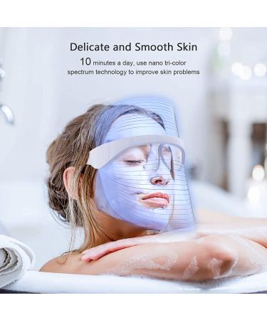 LED Light Facial Mask | 3 Colors Photon Beauty Device for Facial Rejuvenation & Anti-Aging - Buy Online on GoSupps.com