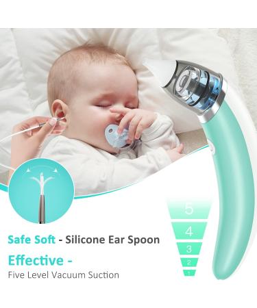 Electric Ear Wax Vacuum Removal Kit - USB Rechargeable, 5 Levels of Suction - Safe & Gentle Earwax Removal Tool for Adults and Kids - Buy Online on GoSupps.com