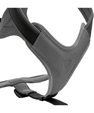 Shop HUNTER NEOPRENE Dog Harness - Padded Nylon for Comfort | L-XL (77-100 cm) - Black/Grey - Buy Online on GoSupps.com