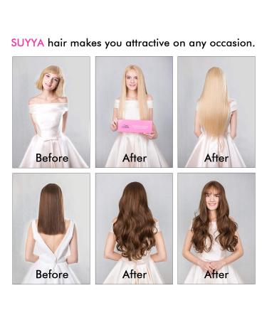 SUYYA 20-Inch Tape-In Hair Extensions | 100% Remy Human Hair, Natural Black (#1B Off Black) - 20pcs, 50gPack - Buy Online on GoSupps.com