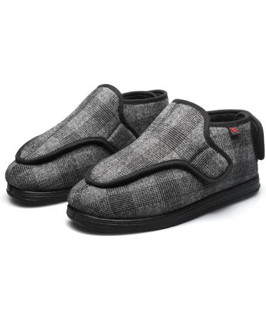 ZHENSI Extra Wide Cotton Slippers for Women - Adjustable Swollen Feet Diabetic Walking Shoes - Non-Slip & Warm - Size 6B - Buy Online on GoSupps.com