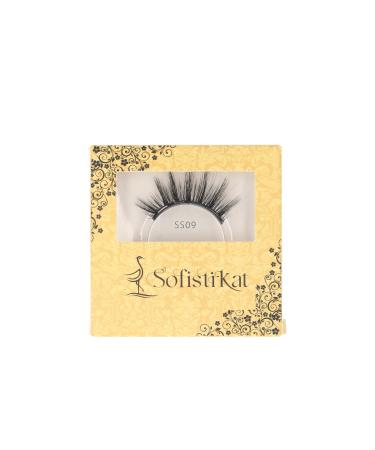 Vegan Faux Mink False Eyelashes| Natural Look Premium Quality fibre Fluttery 5D Volume Reusable Vegan | Cruelty Free One Pair Antheia ST6