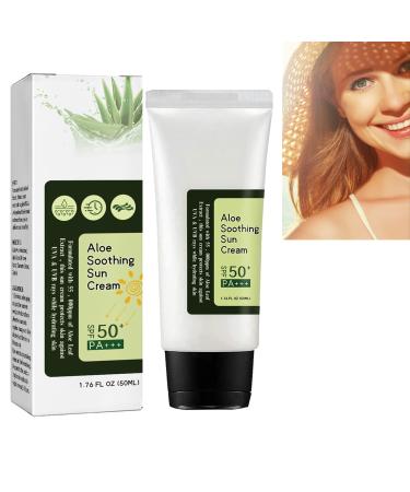Aloe Vera Sun Protection Cream Aloe Vera Protection Cream Aloe Vera Sunscreen Sun Protects Against Sun Exposure Face& Body Moisturizing Aloe Soothing Sun Cream Hydrating Face&Body Sun Protection