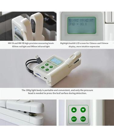 Chlorophyll Detector Multifunctional Plant Chlorophyll Meter Digital Test Meter with LCD Display Testing Plant Chlorophyll/Nitrogen/Temperature/Humidity Tool Measuring Area 2 * 2mm - Buy Online on GoSupps.com