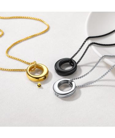 U7 Ladies Cremation Urn Necklace - Celtic Knot & Dog Feet Pendant - Stainless Steel Ash Jewelry for Men - Fire Burial Accessory - Buy Online on GoSupps.com