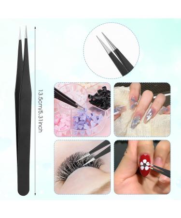 Prasacco Rhinestone Picker Tool Rhinestones Applicator Tools Rhinestone Picker Dotting Wax Pen Nail Art Tool with 4 Blue Replaceable Wax Head and 1 Tweezer for DIY Nail Art Tool - Buy Online on GoSupps.com