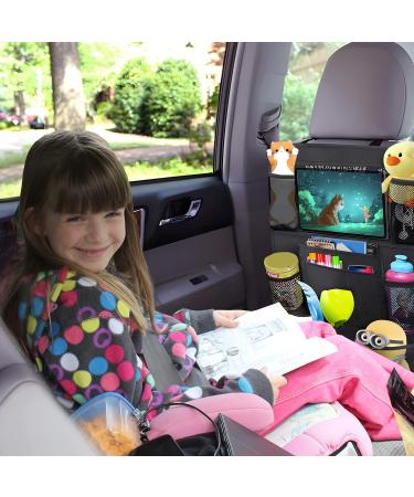 Buy Aiqinu Waterproof Car Backrest Protection & Organizer - 2 Pack Black Oxford Cloth Seat Organizer for Kids | Ample Storage Space & Easy Care - Buy Online on GoSupps.com