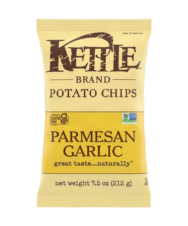 Kettle Brand Potato Chips, Parmesan Garlic Kettle Chips, 7.5 Oz