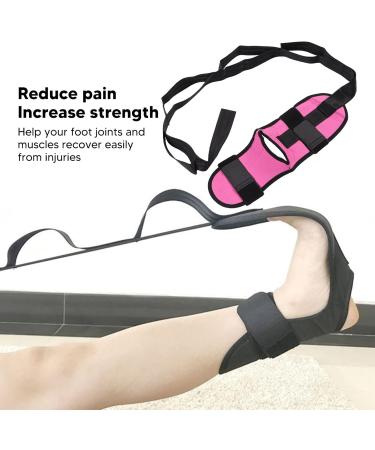 Jeanoko Leg Expansion Belt - Muscle Relaxation & Flexibility Rehabilitation - Elastic Foot Expansion Belt (Rose Red) for Daily Needs - Buy Online on GoSupps.com