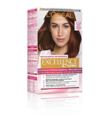 L'Or al Paris Excellence 4.54 Hair Color - Mahogany Copper 4.54 Mahogany Copper Bronze