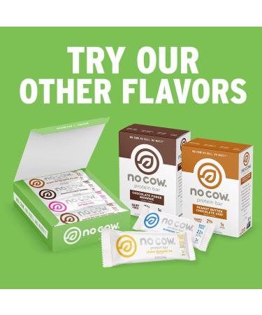 No Cow Protein Bars Peanut Butter Lovers Pack - 20g Plant Based Vegan Protein | Keto Friendly, Low Sugar & Calorie | Gluten Free, Dairy Free, Non GMO | 12 Pack - Buy Online on GoSupps.com