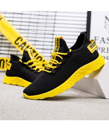 Chidy Men's Lightweight Breathable Running Sneakers - Outdoor Street Shoes - 40 EU Yellow - Buy Online on GoSupps.com