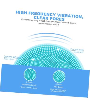 DOITOOL Pore cleanser Skin Cleansing Brush Pore Cleaning Device Face Scrubber Face Cleaner Face Cleansing Brush Deep Cleansing Brush Face Washing Brush Silica Gel The Face - Buy Online on GoSupps.com