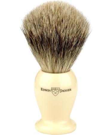 Edwin Jagger Best Badger Shaving Brush with Drip Stand - Imitation Ivory Large | Premium Quality & International Shipping - Buy Online on GoSupps.com