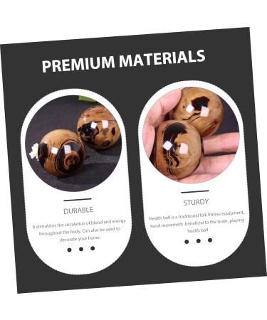 2 Pack Chinese Baoding Balls - Black Jade Stress Relief & Massage Balls for Healing & Exercise - Buy Online on GoSupps.com