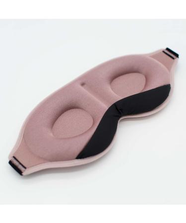 Shapevital 3D Deluxe Sleep Mask - Ultimate Comfort for Side Sleepers | 100% Dark Eye Mask for Women & Men | Perfect Travel Blindfold in Ros  - Buy Online on GoSupps.com