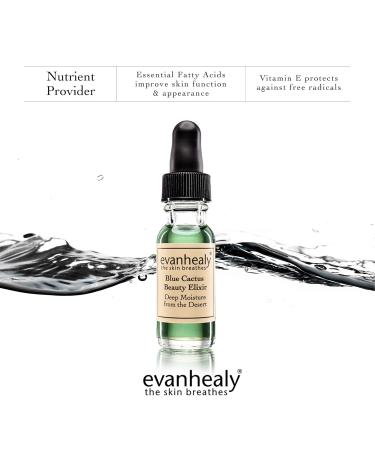 evanhealy Blue Cactus Beauty Elixir | Organic Jojoba & Prickly Pear Oils | Soothing & Illuminating Serum for All Skin Types - Buy Online on GoSupps.com