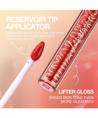 LANGMANNI Hyaluronic Acid Lip Gloss Set - 3Pcs for Hydrated, High Shine Lips | Long Lasting, Brightening Formula - 0.1oz/pc (#1+#2+#3) - Buy Online on GoSupps.com