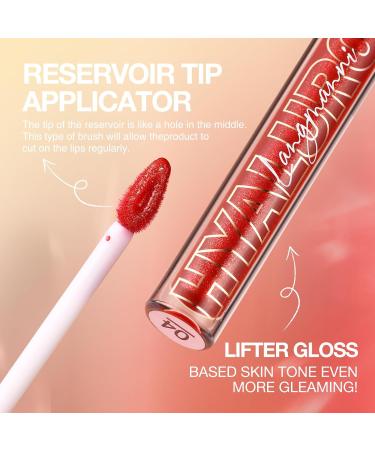 6PCS Lasting Plump Shine Lip Gloss Set | Moisturizing Hyaluronic Acid & Crushed Diamond Lipstick | Non-Sticky Glitter Liquid Lipstick for Vibrant Color - Buy Online on GoSupps.com