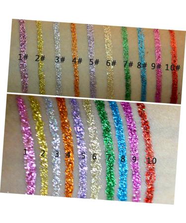 Didiseaon 20 Pcs Metallic Liquid Eyeliner Eyeshadow Shimmery Eyeliner Glitter Eyeliner - Buy Online on GoSupps.com