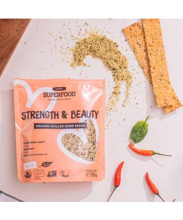 Organic Shelled Hemp Seeds 525g | High Protein Omega 3 | Vegan Keto Diet | Non-GMO Gluten Free | 3 x 175g Packs - Buy Online on GoSupps.com