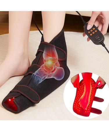 Red Infrared Light Therapy Shoe Infrared Light for Feet Ankle Toes Instep Pain Relief - Single