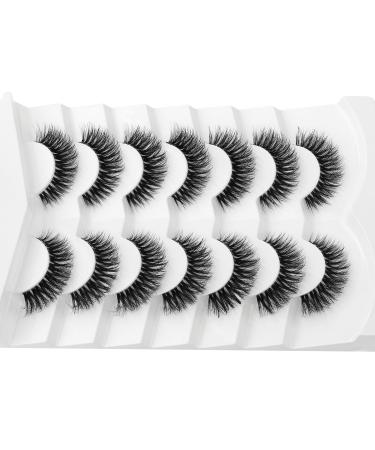 3D Clear Band False Eyelashes | Cat Eye Wispy & Natural Look | Soft Reusable 7 Pair | Happy Heartbeat No. 197 - International Shipping Available - Buy Online on GoSupps.com