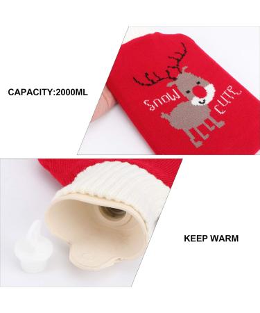 Valiclud Heat Bottle - Hand Warmer with Knitting Cover for Pain Relief | Christmas Gift for Neck Shoulders & Feet | Heat & Cold Therapy (Water Bottle Included) - Buy Online on GoSupps.com