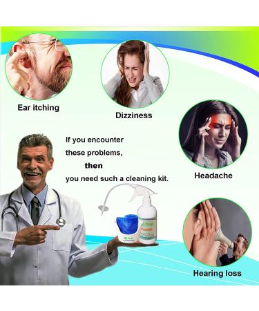 Ear Wax Removal Kit - Safe Ear Irrigation Tool for Adults & Kids - Includes Basin, Syringe, Curette, Towel & 40 Disposable Tips - Easy to Operate - 500ml Capacity - Buy Online on GoSupps.com