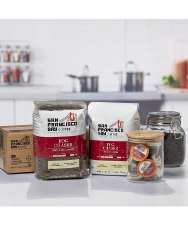 San Francisco Bay Coffee Fog Chaser 28oz Ground Medium Dark Roast - Buy Online on GoSupps.com