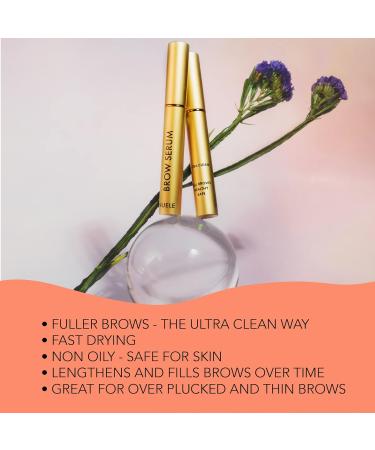 Nuele Brow Serum | Naturally Derived Eyebrow Serum for Fuller Brows | Promotes Growth & Conditions | Clean Beauty | 0.17 Fl Oz - Buy Online on GoSupps.com
